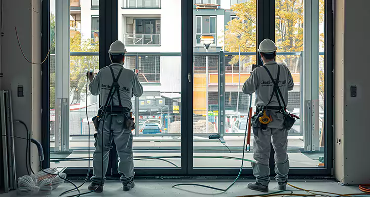 Patio Door Glass Replacement with Built-In Blinds in Daytona Beach, FL