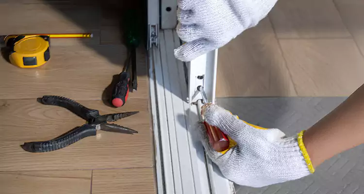 Backyard Sliding Door Track Repair in Daytona Beach, FL